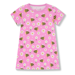 Dívčí noční košile kr.r. Wolf S2581 světle růžová